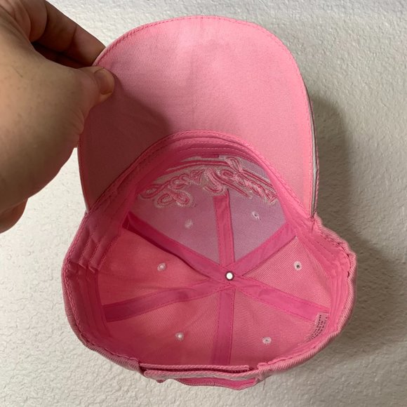 Las Vegas Adjustable Baseball Hat Cap Pink Embroidered Casinos Travel Vacation - Picture 5 of 5